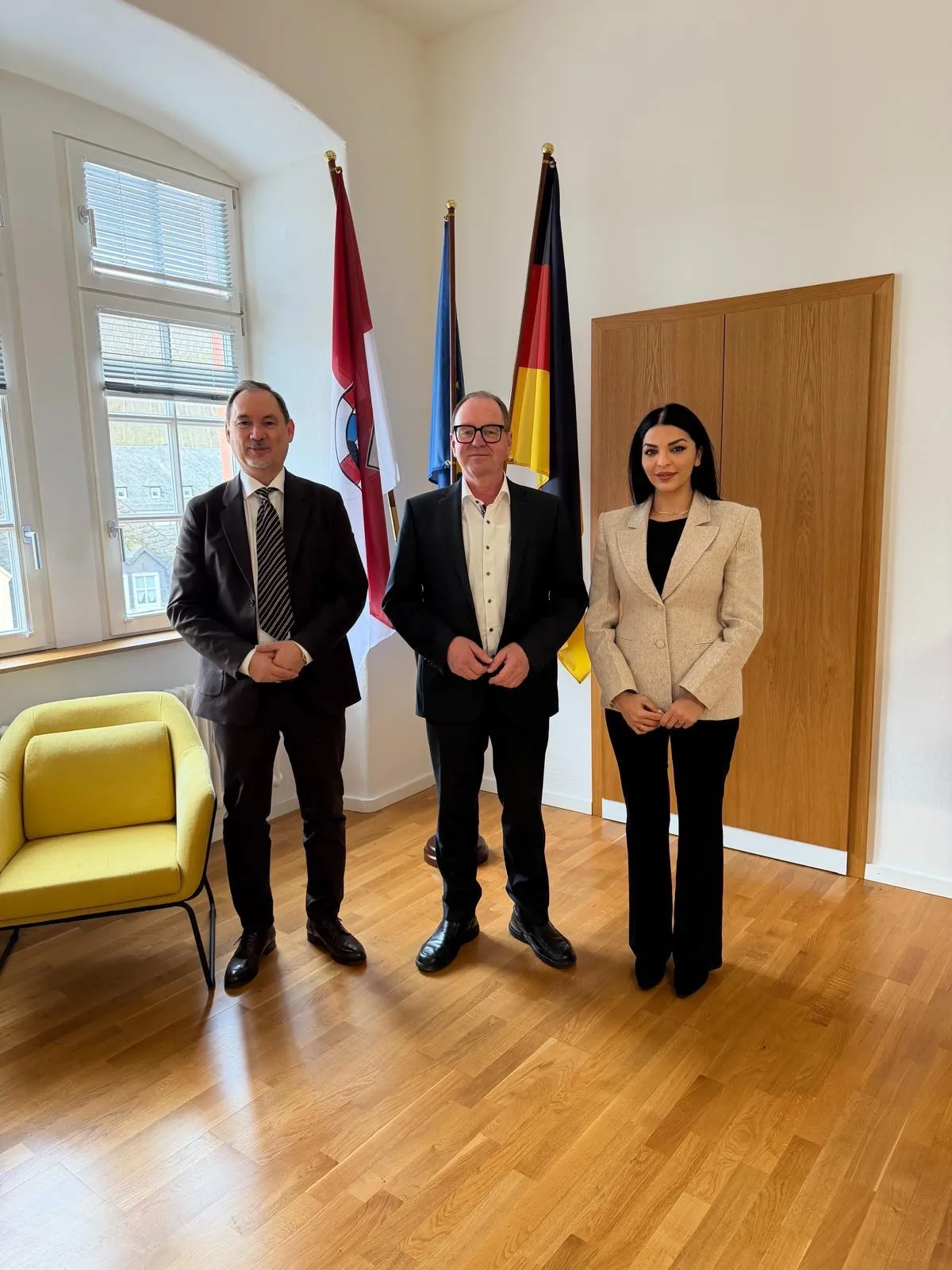 Herr Dixius, Verbandsbürgermeister von Saarburg – Austausch · April 2026